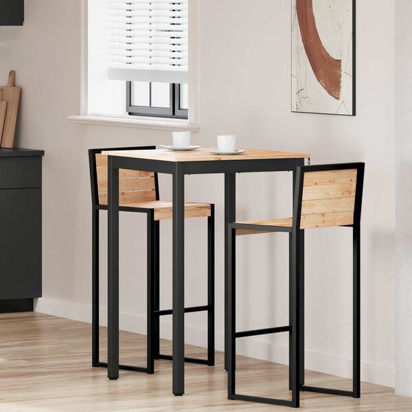 vidaXL Bartafel Naturel 110x55x105cm Massief Grenenhout met 54% Korting