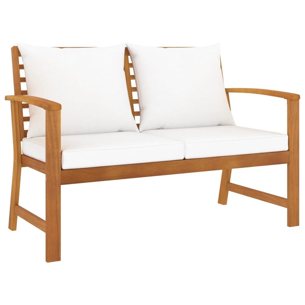 Houten Tuinbank 120cm Acaciahout met Kussen - 54% Korting!