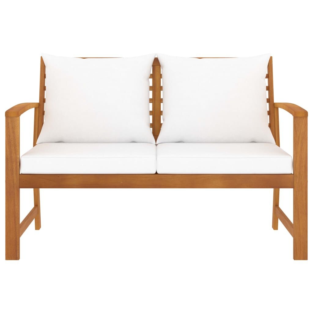 Houten Tuinbank 120cm Acaciahout met Kussen - 54% Korting!