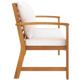 Houten Tuinbank 120cm Acaciahout met Kussen - 54% Korting!