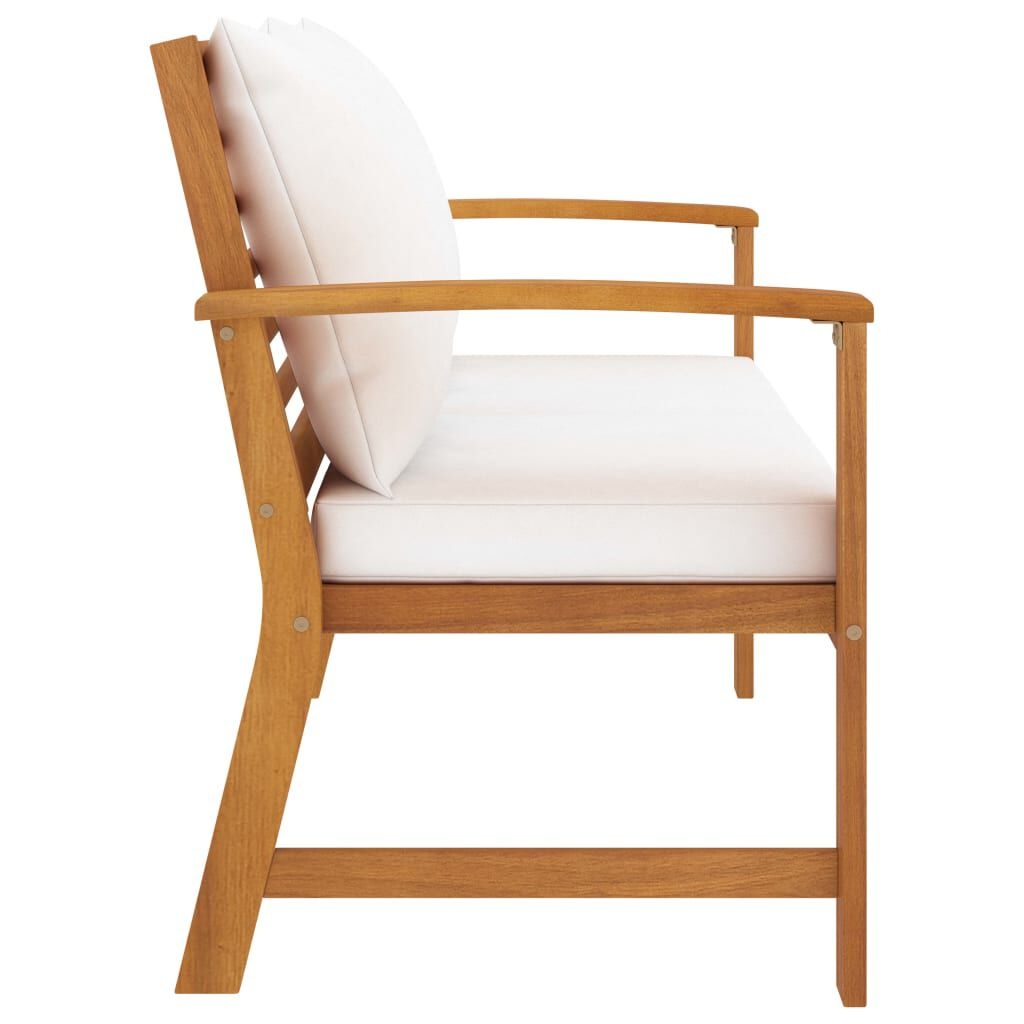 Houten Tuinbank 120cm Acaciahout met Kussen - 54% Korting!