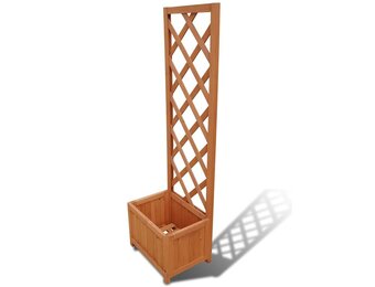 Plantenbak met Klimrek 40x30x135 cm - Nu met 34% Korting!
