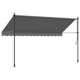 Uittrekbare Luifel 350x150 cm Antraciet met Staal Frame - 34% Korting