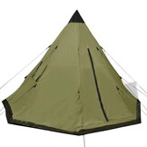 VidaXL 4-persoons Tipi Tent (Groen) - 34% Korting!