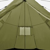 VidaXL 4-persoons Tipi Tent (Groen) - 34% Korting!