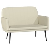vidaXL Crèmekleurig Kunstleren Bankje 107x80x81 cm - 34% Korting