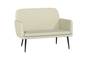 VidaXL Bankje 107x80x81 cm Crèmekleurig Kunstleer - 52% Korting!