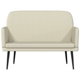 vidaXL Crèmekleurig Kunstleren Bankje 107x80x81 cm - 34% Korting