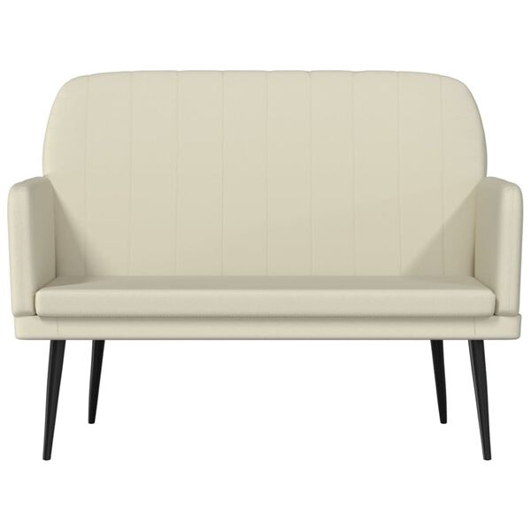vidaXL Crèmekleurig Kunstleren Bankje 107x80x81 cm - 34% Korting