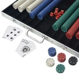 Pokerset met 1000 chips in Aluminium Koffer - 39% Korting