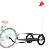 Robuuste Fietstrailer 126x63x34 cm (IJzer, Zwart) - 54% Korting!