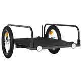 Robuuste Fietstrailer 126x63x34 cm (IJzer, Zwart) - 54% Korting!