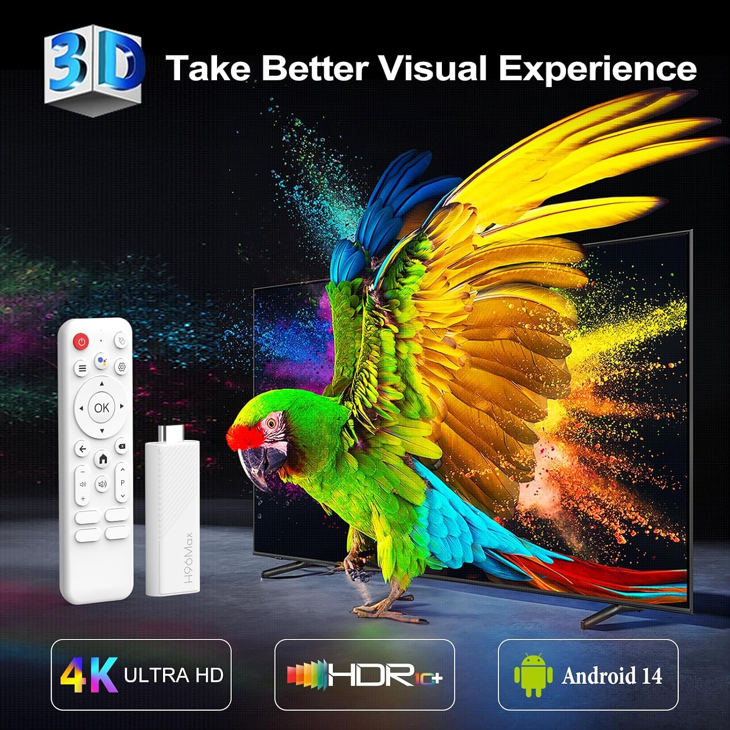 Smart TV Stick Android 14 2GB/16GB 4K@60Hz - 33% Korting