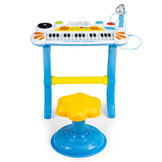 Kinder Keyboard Piano met Microfoon & Kruk (31 Toetsen) - 59% Korting!