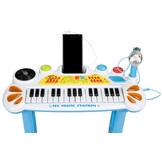 Kinder Keyboard Piano met Microfoon & Kruk (31 Toetsen) - 59% Korting!