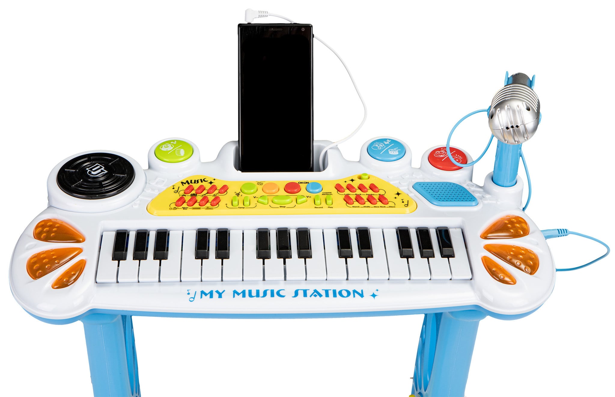 Kinder Keyboard Piano met Microfoon & Kruk (31 Toetsen) - 59% Korting!