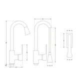 Gouden Keukenkraan - Uittrekbaar 82cm | Messing & Chroom | Krasbestendig -7%