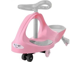 Wiebelauto met LED-wielen - Roze - 27% Korting