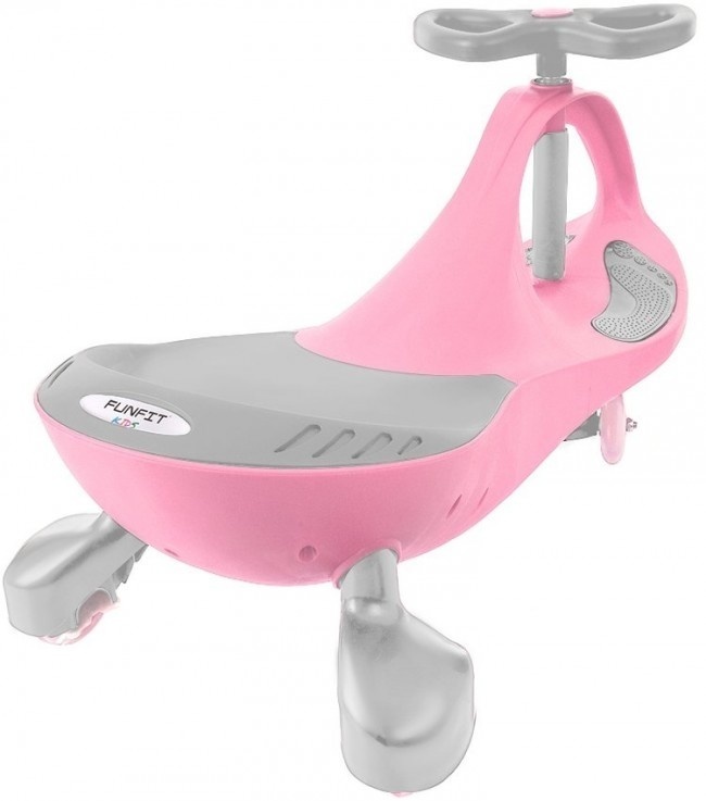Wiebelauto met LED-wielen - Roze - 27% Korting