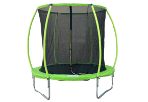 Trampoline 305 cm rond - Veiligheidsnet - Groen/Zwart - -18%