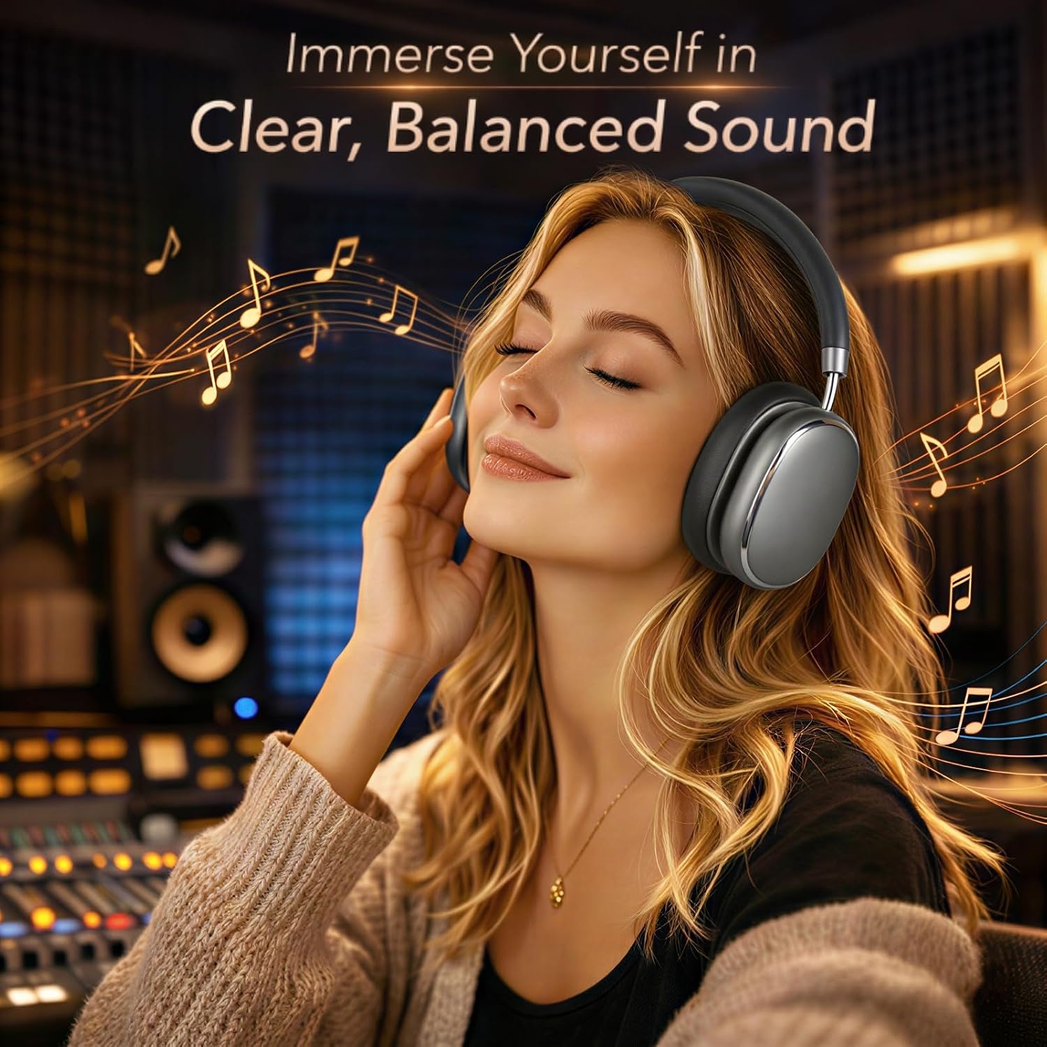 Over-ear Koptelefoon Space Grijs | 120u Speeltijd | Bluetooth 6.0 | 57% Korting