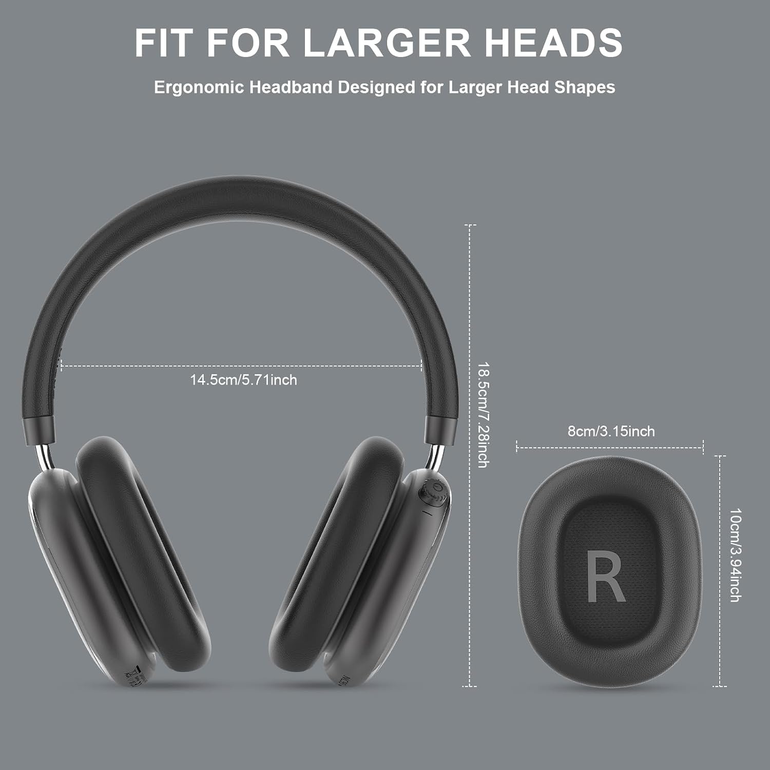 Over-ear Koptelefoon Space Grijs | 120u Speeltijd | Bluetooth 6.0 | 57% Korting