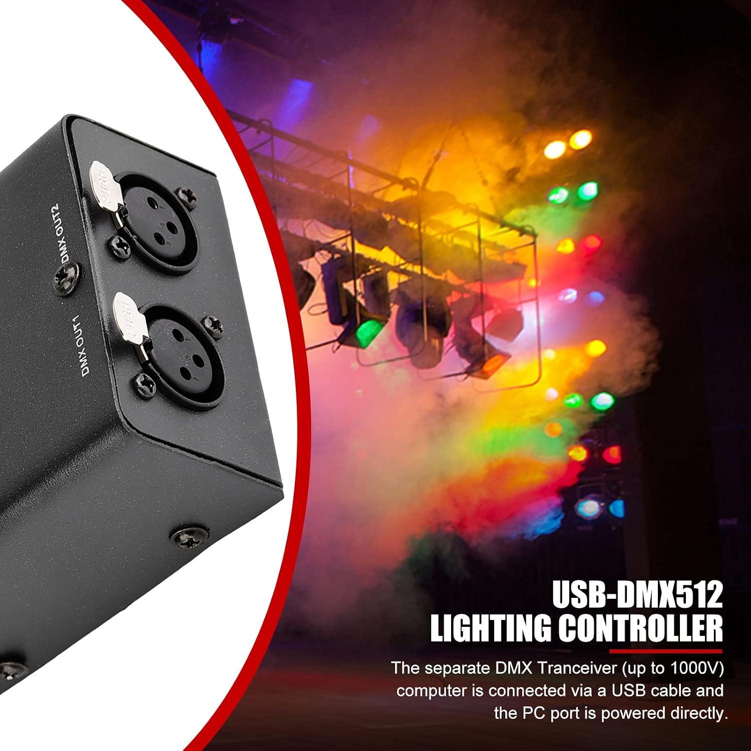 512-kanaals USB naar DMX DMX512 LED-licht DMX-Podiumverlichting Controller Kanalen Decodermodule