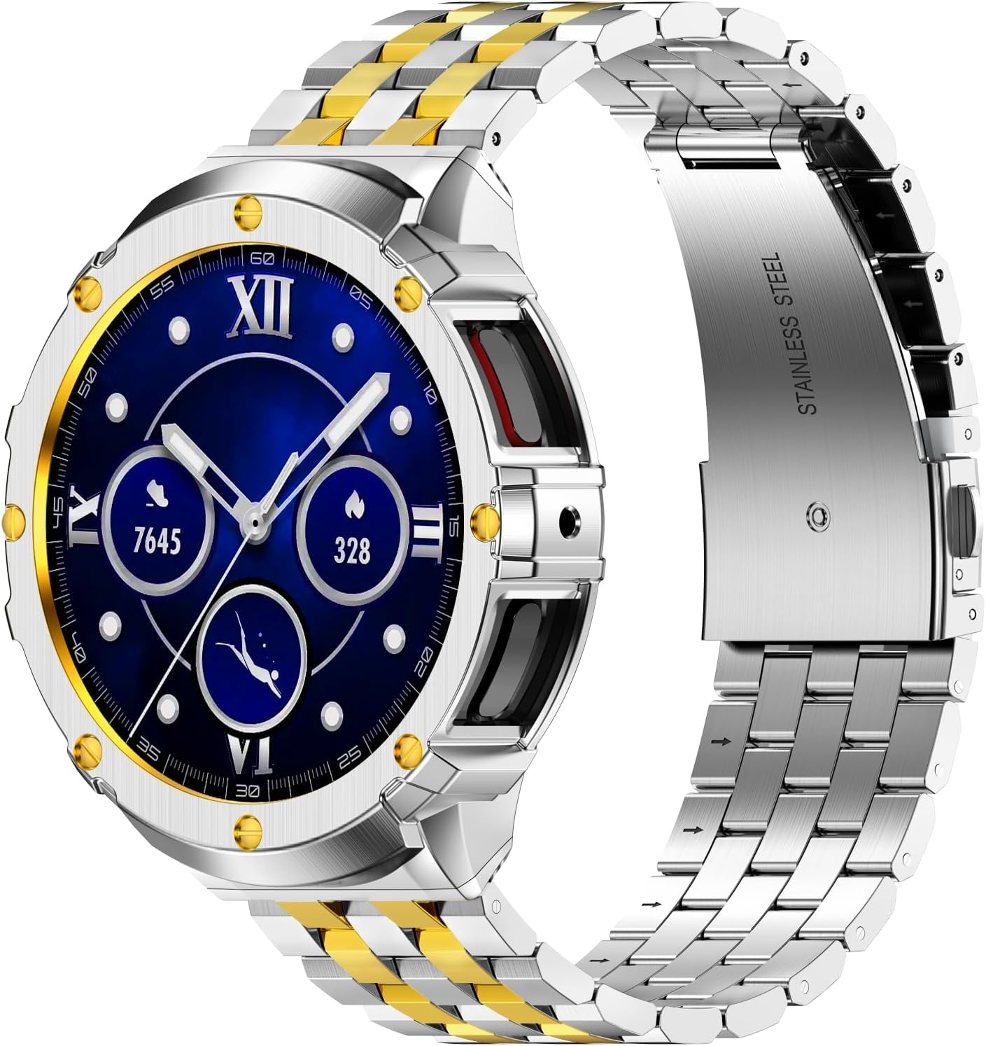 RVS Horlogeband met Case Zwart voor Samsung Galaxy Watch Ultra 47 mm - 59% Korting