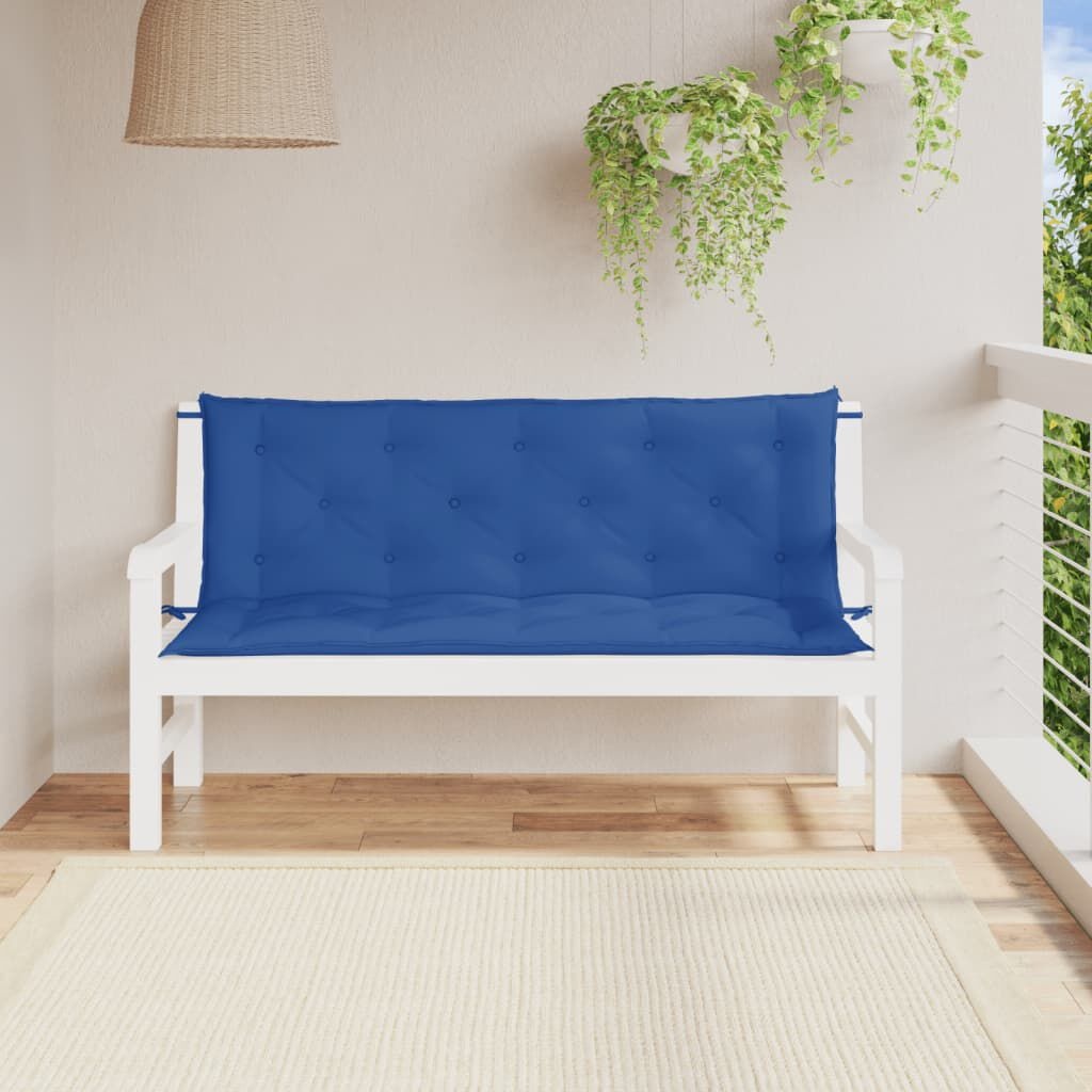 Blauwe Tuinbankkussens Oxford Stof 150x50cm - 57% Korting