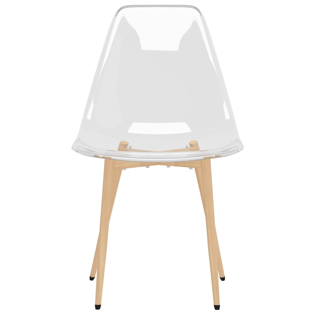 vidaXL Eetkamerstoelen 4 st PET transparant
