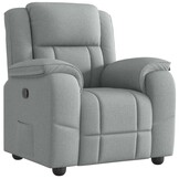 VidaXL Verstelbare Fauteuil Stof Lichtgrijs - 35% Korting