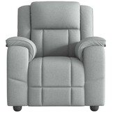 VidaXL Verstelbare Fauteuil Stof Lichtgrijs - 35% Korting
