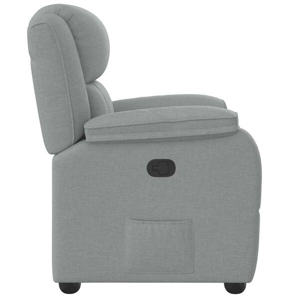 VidaXL Verstelbare Fauteuil Stof Lichtgrijs - 35% Korting