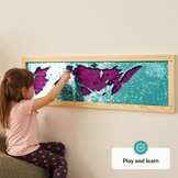 Sensory Wall | Sensorische Muur Pailletten Flip-Stof voor Kinderen | Sensorische Muur met Paillettenstof | Omkeerbare Paillettenstof | Sensorisch Wandpaneel | Omkeerbare Paillettenstof - Maat Big