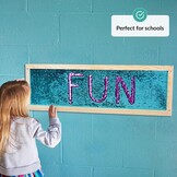 Sensory Wall | Sensorische Muur Pailletten Flip-Stof voor Kinderen | Sensorische Muur met Paillettenstof | Omkeerbare Paillettenstof | Sensorisch Wandpaneel | Omkeerbare Paillettenstof - Maat Big