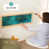 Sensory Wall | Sensorische Muur Pailletten Flip-Stof voor Kinderen | Sensorische Muur met Paillettenstof | Omkeerbare Paillettenstof | Sensorisch Wandpaneel | Omkeerbare Paillettenstof - Maat Big