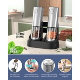 CIRCLE JOY Oplaadbare zout- en pepermolen set KYMQ-S32C-HO52