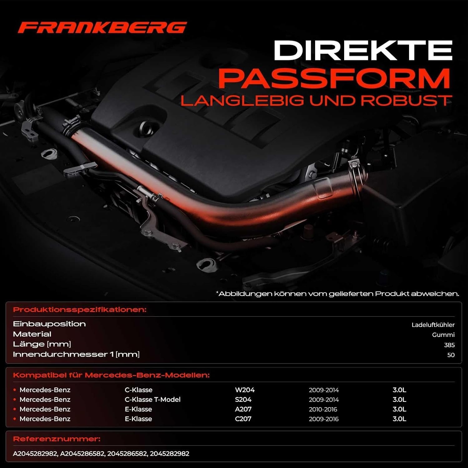 Laadluchtslang Links Mercedes W204/S204/A207/C207 3.0L Diesel met 57% Korting