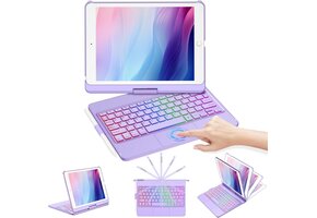 Hoes met Toetsenbord & Touchpad voor iPad 10.2" (9e/8e/7e Gen) - Blauw | 59% Korting