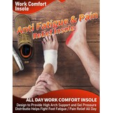 Werkinlegzolen Orthese voor dames en heren met gel, hoge boogondersteuning (3,5 cm) en anti-vermoeidheid – Maat XS (36-38 EU)