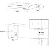 Afzuigkap RVS 60 cm Onderbouw - 49% Korting