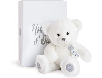 Histoire d'Ours HO2805 beren wit 24cm - bedels, wit