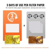 Vervangende friteuse filtervellen | 100 vellen | 65,3 x 43,0 cm | voor 55L commerciële mobiele filtermachine