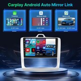 Autoradio Android 13 2GB/64GB voor Ford Focus Exi MT 2 3 Mk2 Mk3 2004-2011 | 9 inch touchscreen | CarPlay Android Auto WiFi GPS FM RDS SWC AHD