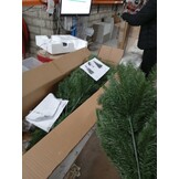 Kunstkerstboom met levensechte naalden 180 cm groen - 86% Korting