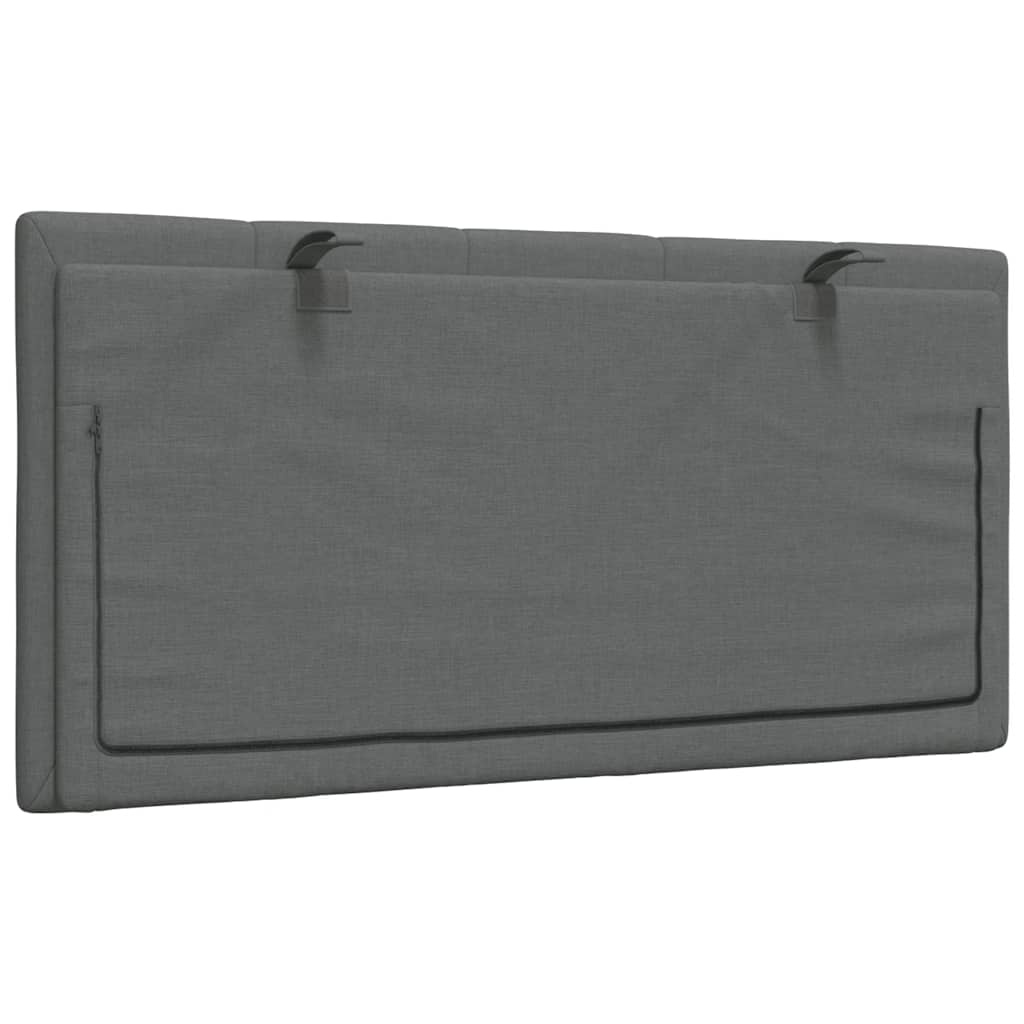 vidaXL Hoofdbordkussen Donkergrijs Stof (100cm) - 45% Korting