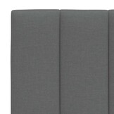 vidaXL Hoofdbordkussen Donkergrijs Stof (100cm) - 45% Korting