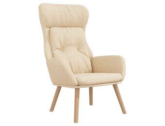 Comfortabele Relaxstoel Crèmekleurig - 52% Korting