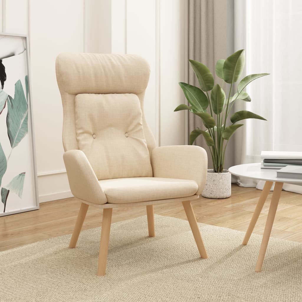 Comfortabele Relaxstoel Crèmekleurig - 52% Korting