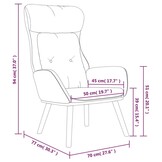 Comfortabele Relaxstoel Crèmekleurig - 52% Korting